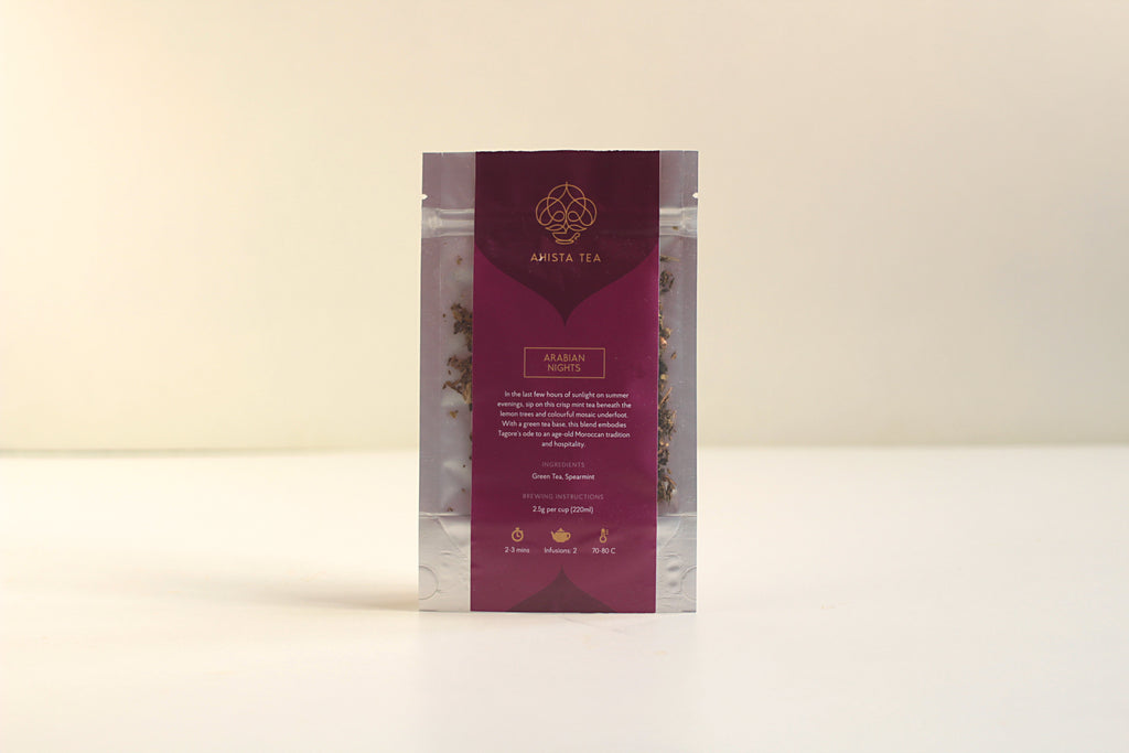 Arabian Nights moroccan mint green fresh mint nana resealable pouch luxury tea 